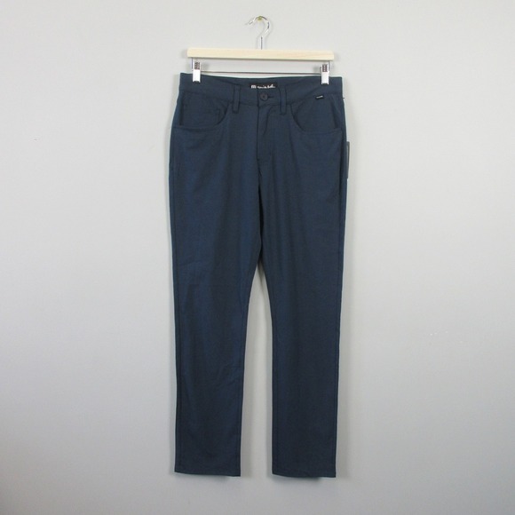 Travis Mathew Golf Pants Men 30 Navy Blue Cotton Stretch Performance Casual 268 - Picture 1 of 12